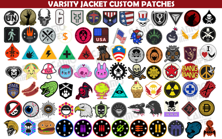 Chenille Letter Embroidery Patches Custom College Leather Sleeve
