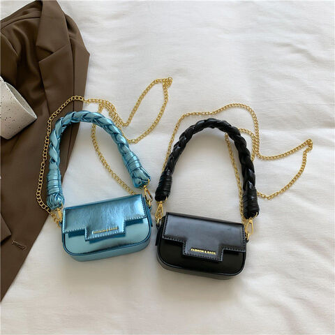 Korean Fashion Lattice Silver Shoulder Bag for Women 2023 New Trendy Handbags Designer Padded Nylon