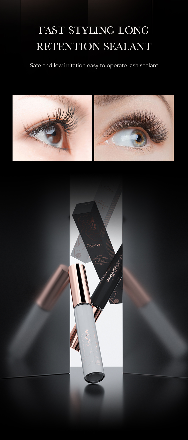 Buy Wholesale China Gollee Organic Clear Lash Sealant Conditioner