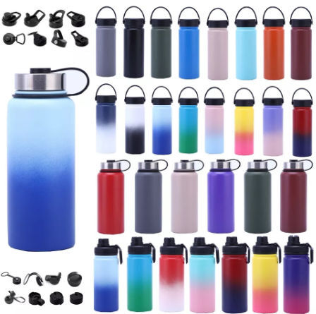 32oz Stainless Steel Sports Water Bottle Thermos Vacuum Flask With ...