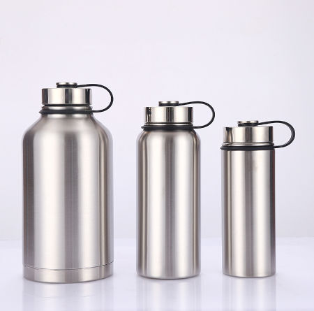 32oz Stainless Steel Sports Water Bottle Thermos Vacuum Flask With ...