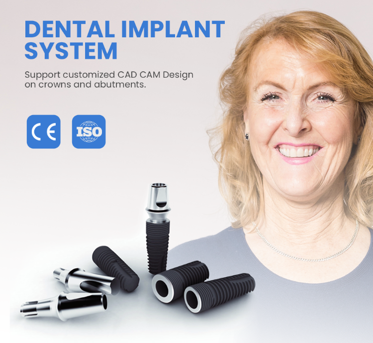 Wego Dental Implant Ce Iso Dental Fixture Manufacture S.l.a Surface ...