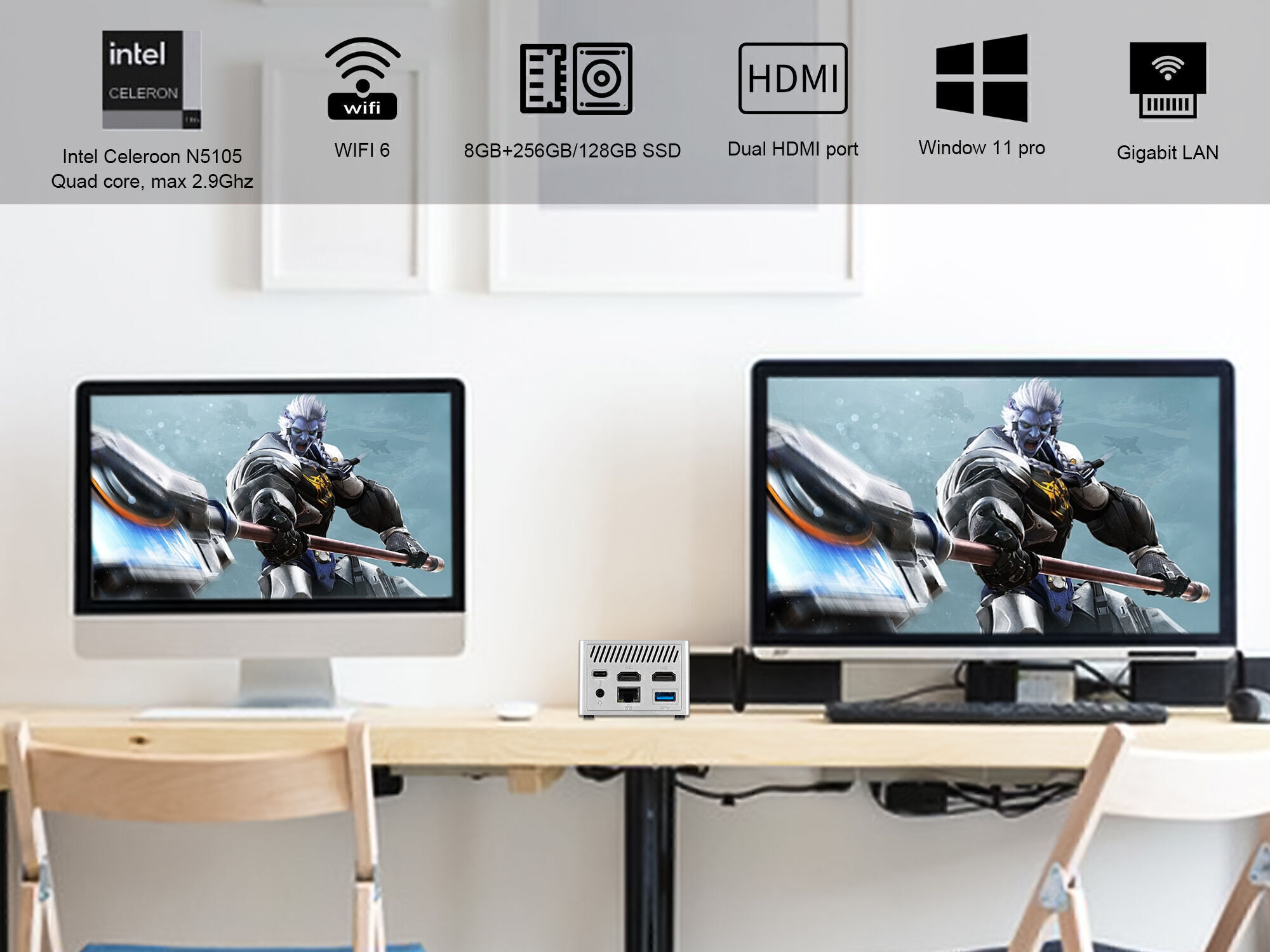 Buy Wholesale China Mini Pc Ac8-m Intel Alder Lake N200 Cpu M.2 2242