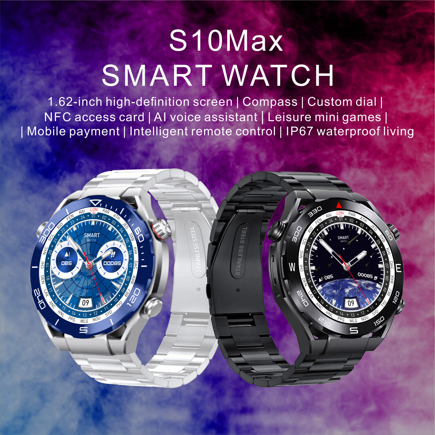 Buy Wholesale China Tiktok Hot S10max Smart Watch 1.62inch Custom