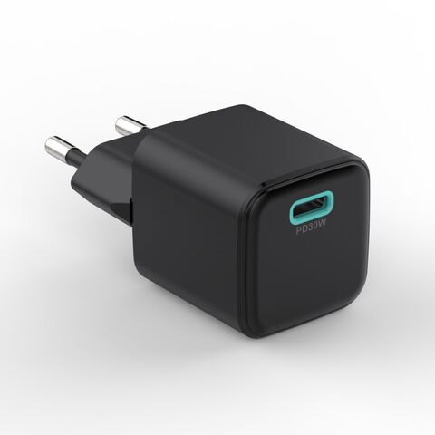 Enchufe de EE. UU. 18W PD Cargador USB tipo C Adaptador de pared de viaje  para teléfono iPhone