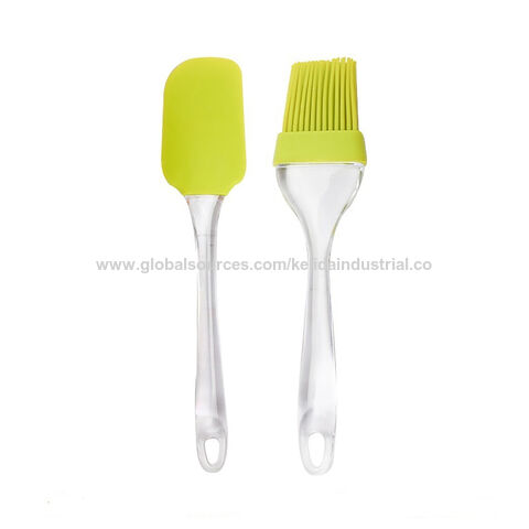 Brush spatula set Silicone Heat-Resistant Non-Sticky Spatula and Oil Brush  Reusable Kitchen Set