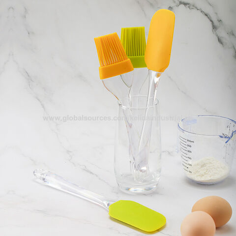 Brush spatula set Silicone Heat-Resistant Non-Sticky Spatula and Oil Brush  Reusable Kitchen Set