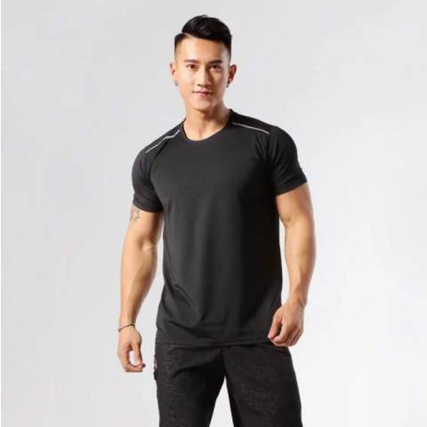 designer homens alta qualidade camisa esporte homme correndo rápido seco  tshirts slim tops masculino fitness tee muscular musculação