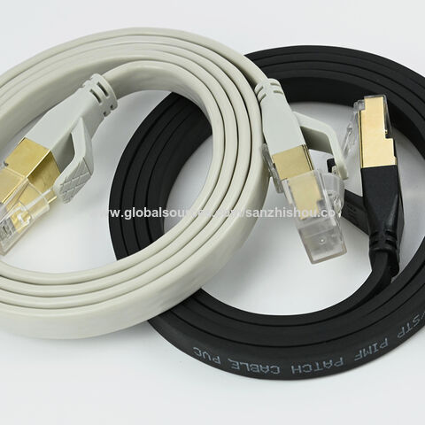 Compre 1.5m 26AWG Cat8 Cable Ethernet de Alta Velocidad Cat8 Cable de Red  LAN 40 Gbps Con Conector RJ45 Chapado en Oro en China