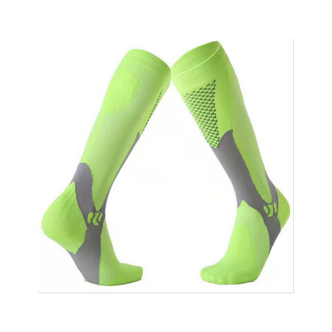 Calcetines altos hasta la rodilla de compresión de primavera para mujer,  para correr, enfermera, médico, 1 unidad, A