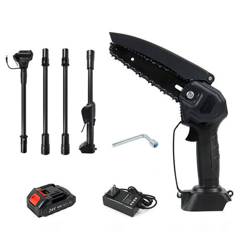 Cordless Pole Saw Mini Chainsaw - Black - Battery