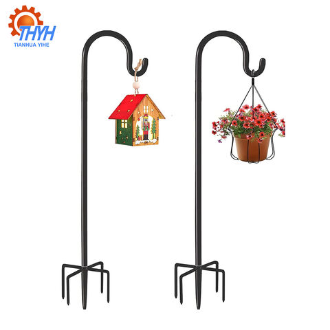 Wholesale Heavy Duty Shepherd Hook Metal Garden Hanging Pole Stake For Bird  Feeder Pole Plant Baskets - Buy China Wholesale Lamp Poles $12.3