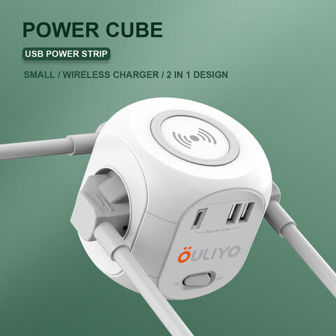 Power Outlet Wireless Charging, Extension Cord,,, Fast Wireless