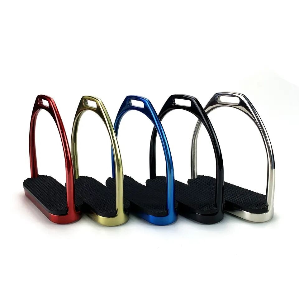 Buy Wholesale China Rainbow Gloss Stirrups Horse Riding Stainless Steel