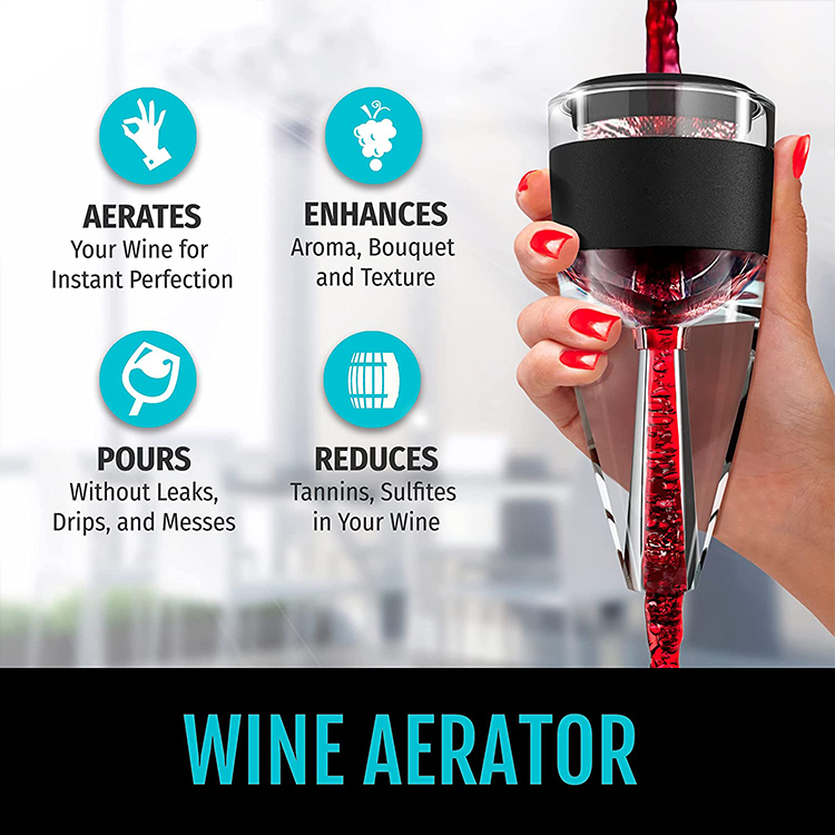 Buy Wholesale China Luxury Unique Sediment Filter Wine Decanter Built