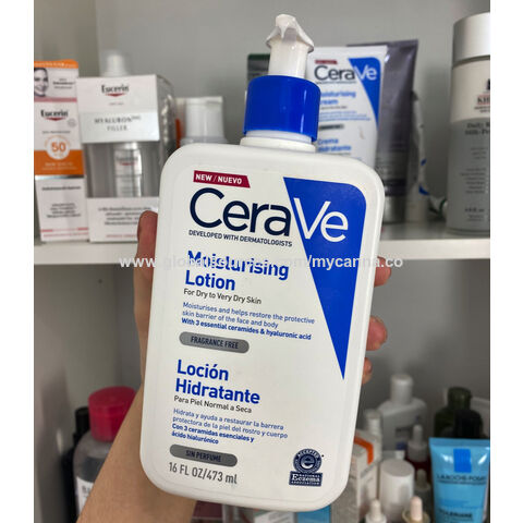 CeraVe - Limpiador facial hidratante de 473 ml para limpieza diaria, piel  seca a normal : : Belleza