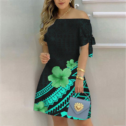 Polynesian print dresses best sale