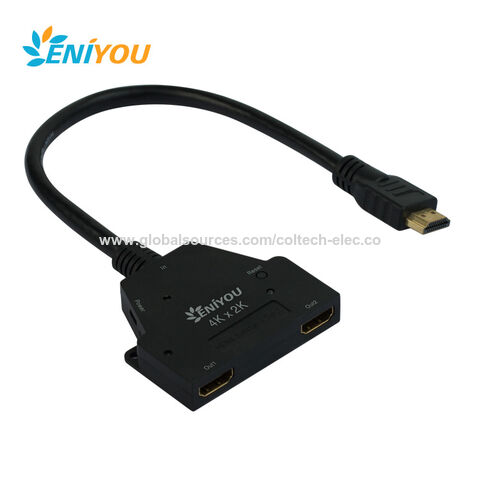 Buy DTECH Splitter HDMI 1 In 2 Out OEM ODM 4K 1080p High Speed 1x2