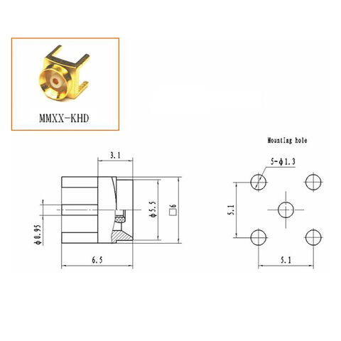 R223 RF MMBX-Steckverbinder, superkleine Baugröße, Board-to-Board-Montage, Buchse auf Stecker auf Buchse