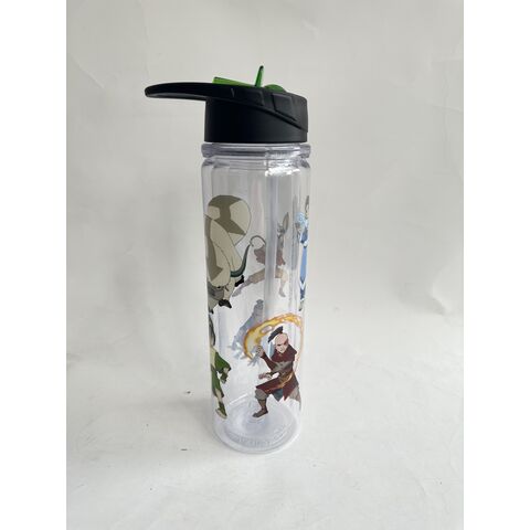Botella de agua de plástico de doble pared ODM de 16 oz con tapa de pajita para fiestas y exteriores