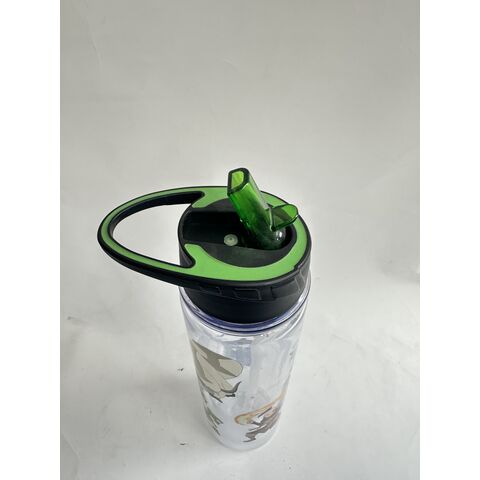 Botella de agua de plástico de doble pared ODM de 16 oz con tapa de pajita para fiestas y exteriores