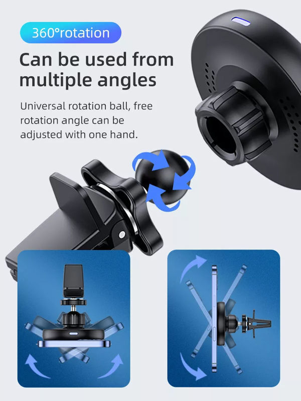 Buy China Wholesale Wholesale Wireless Charging Car Mounts Wireless Car Charger 15w Universal ...