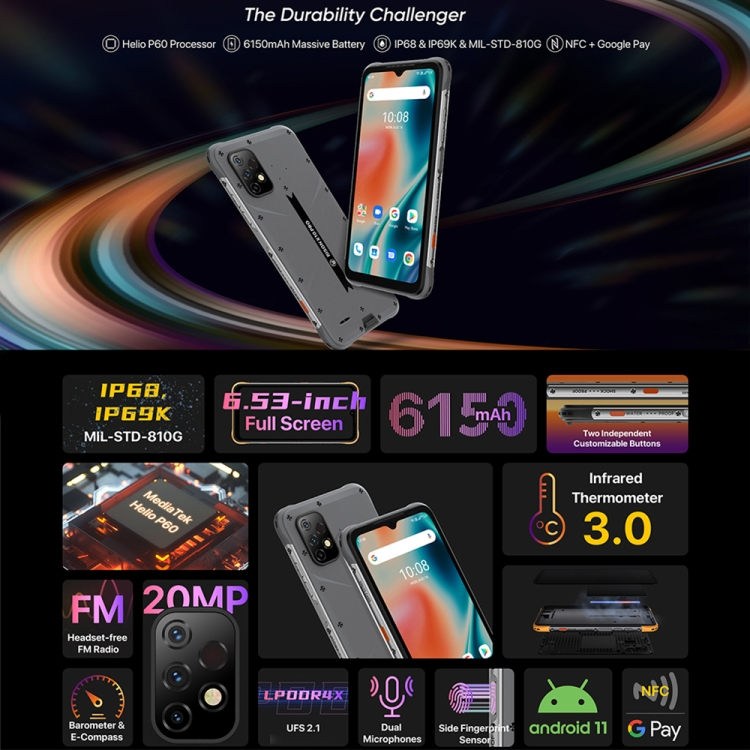 Popular Design Umidigi Bison X10 Pro Rugged Phone 4gb+128gb 6150mah Battery  6.53 Inch Android Phone - Buy China Wholesale Umidigi Bison X10 Pro $88.99  | Globalsources.com