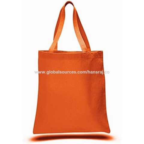 Bolsas de lona de algodón orgánico de mango largo ecológico de la mejor calidad diseño personalizado con hermosa impresión y diseño