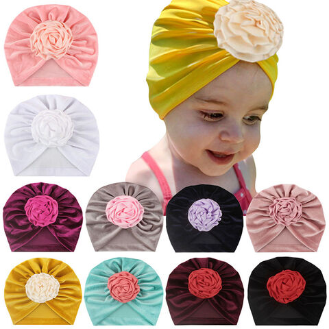 8 x Bandeau bebe fille, pour enfants chapeau de turban pour bébé