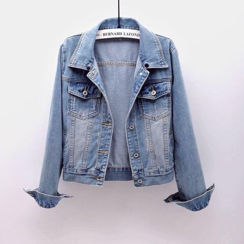 Denim jacket hoodie women on sale