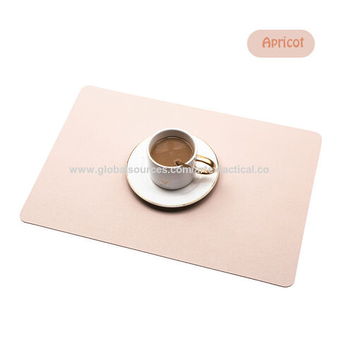 Double-layer leather placemat heat-proof mat Home waterproof and oil-proof  dining table mat Hotel heat insulation mat - AliExpress