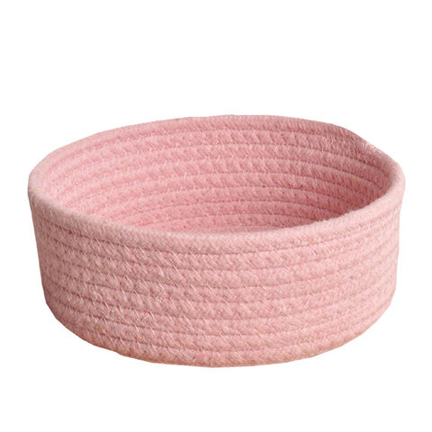Regalkörbe zur Aufbewahrung | Dekorative Körbe für die Schrankaufbewahrung | Spielzeugkörbe & -boxen | Kleine geflochtene Seilkörbe - 33x22x13 cm