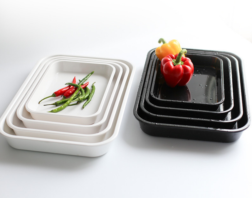 Plateau De Service - YNKKVRE - Rectangulaire - Blanc - Plastique