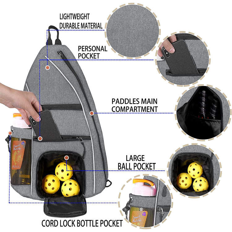 Buy Wholesale China Pickle Ball Set Bag Reversible Crossbody Sling