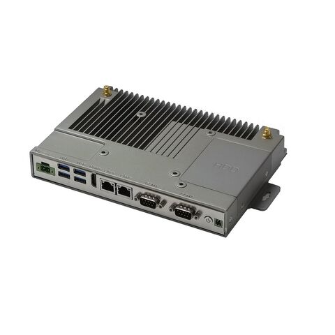 Mini-PC DC 9-36V J1900, 2*COM (RS232/485), 2*RJ45, 4*USB3.0, 1*HDMI, 1*VGA, Aluminiumgehäuse, unterstützt Windows/Linux/Ubuntu - Ideal für industrielle und kommerzielle Anwendungen