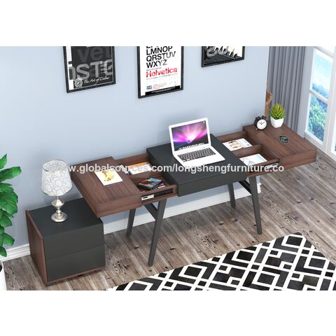 Mesa doble moderna para juegos, escritorio para ordenador, muebles