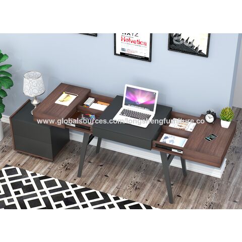 Mesa doble moderna para juegos, escritorio para ordenador, muebles
