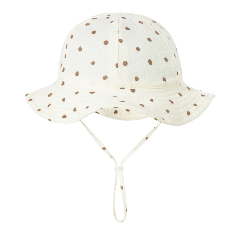 SHOOGYY Children Bucket Hats Summer Boy Girl Beach Cap Wide Brim Cap