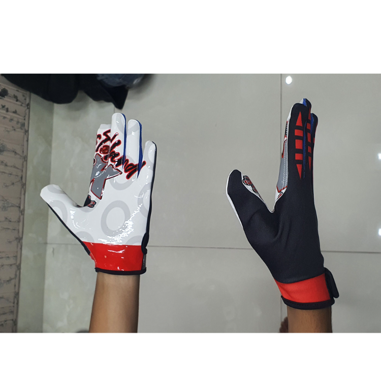 New Design Printed Style American Football Gloves Sticky Palm Wrist Covered  For Adults With Customized Logo $6 - Wholesale Pakistan 2022 Design  American Football Gloves at factory prices from ZAIN ELAHI INTERNATIONAL