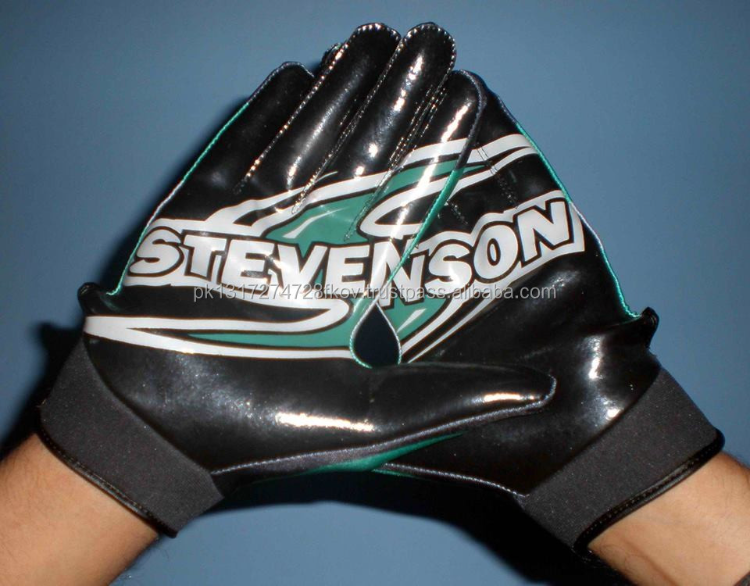 New Design Printed Style American Football Gloves Sticky Palm