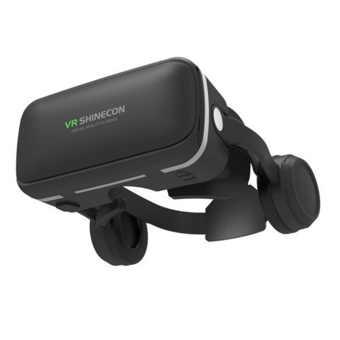 VR SHINECON Headset VR Terbaru dengan Sertifikat CE, Kacamata VR 3D Berkualitas Tinggi