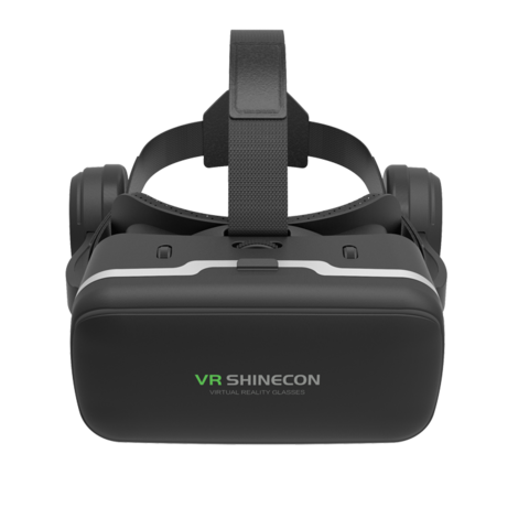 VR SHINECON Headset VR Terbaru dengan Sertifikat CE, Kacamata VR 3D Berkualitas Tinggi