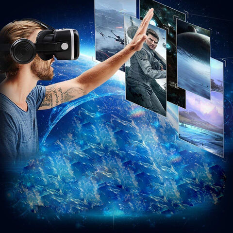 VR SHINECON Headset VR Terbaru dengan Sertifikat CE, Kacamata VR 3D Berkualitas Tinggi