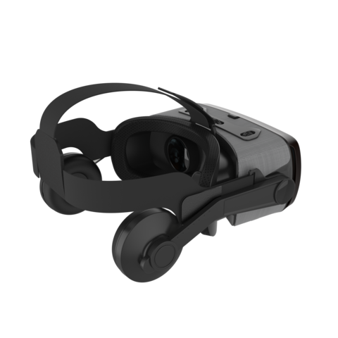 VR Headset Auriculares de realidad virtual Gafas 3D con 120 ° FOV, lentes  anti-luz azul, auriculares estéreo, para todos los teléfonos inteligentes