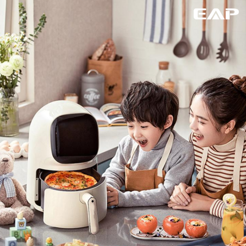 Buy Wholesale China 2023 New Small Kitchen Appliances 3.6l Automatically  Cute Design Oiless Visible Round Lcd Air Fryer & 2023 Air Fryer at USD 25