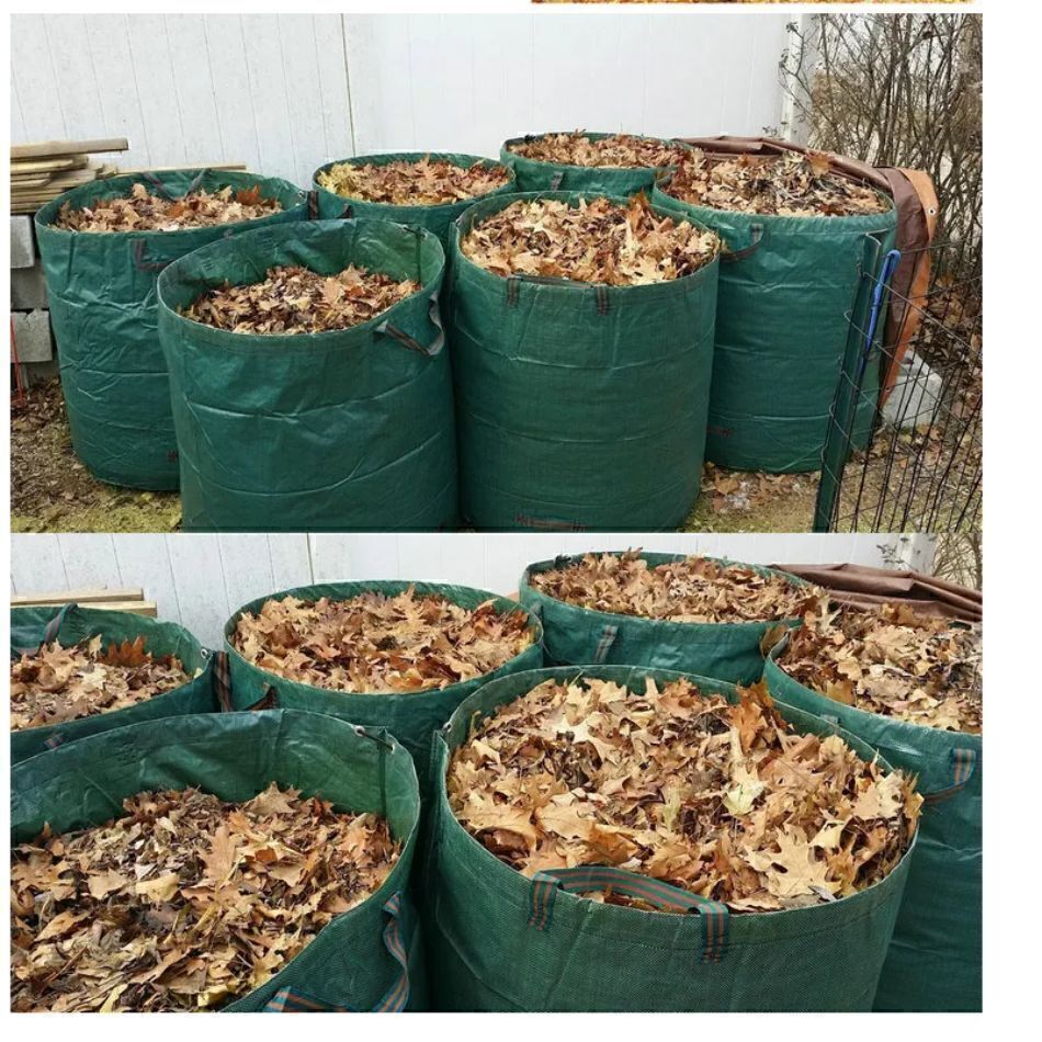 Reusable Leaf Bags, 80 Gallons Lawn Bags, Yard Waste Bags Heavy