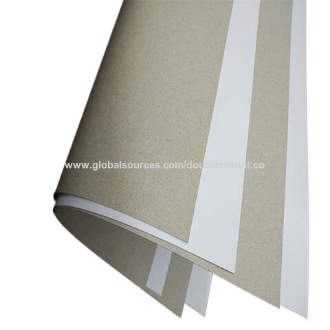 Single Side Kaolinite Coated Cardboard Sheets , Food Grade Whiteboard Paper  Roll