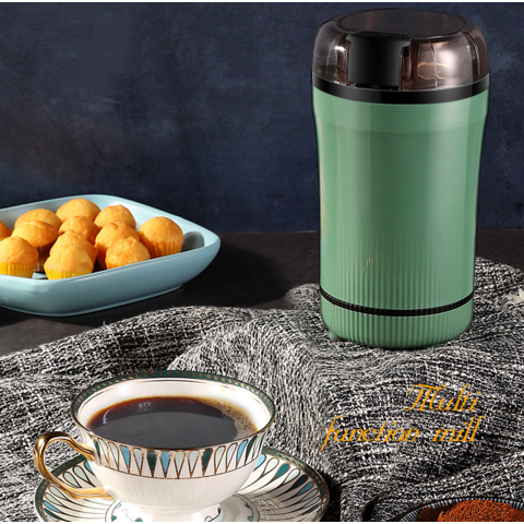 Moedor de café portátil com controle de botão de um toque, o mais novo moedor de café elétrico, moedor de grãos de café