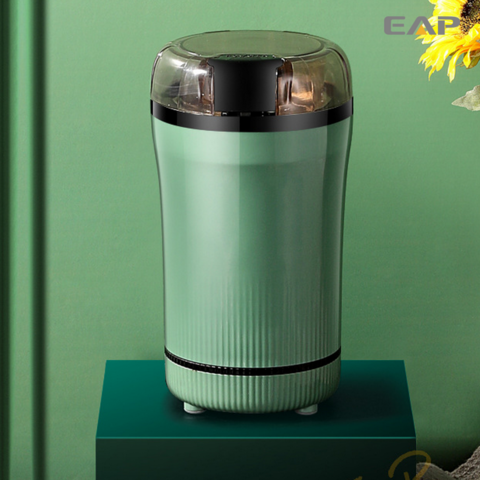 Moedor de café portátil com controle de botão de um toque, o mais novo moedor de café elétrico, moedor de grãos de café