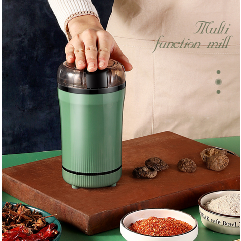 Moedor de café portátil com controle de botão de um toque, o mais novo moedor de café elétrico, moedor de grãos de café